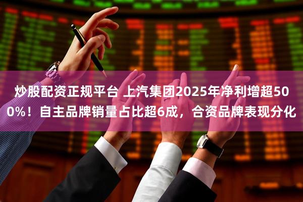 炒股配资正规平台 上汽集团2025年净利增超500%！自主品牌销量占比超6成，合资品牌表现分化